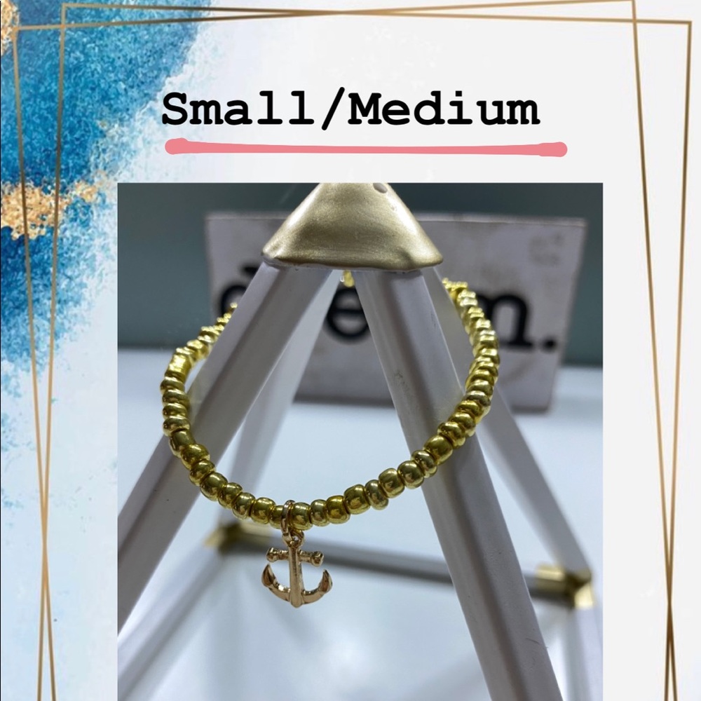 Golden Anchor Bracelet